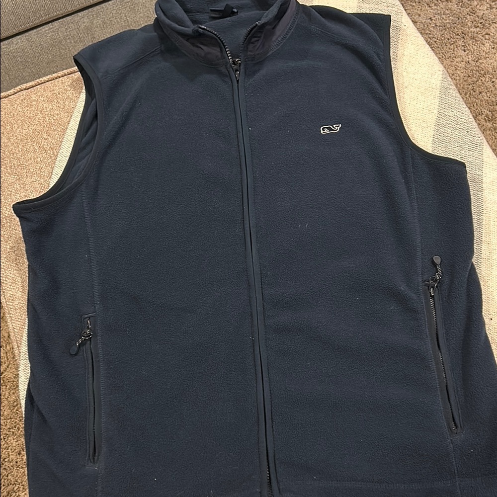 Vineyard Vines Blue Zip-Up Vest